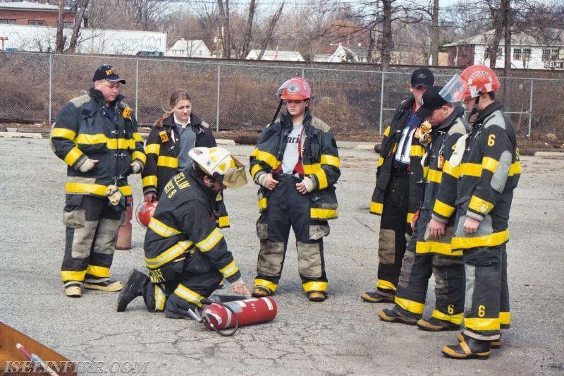 Fire extinguisher training May 2005.